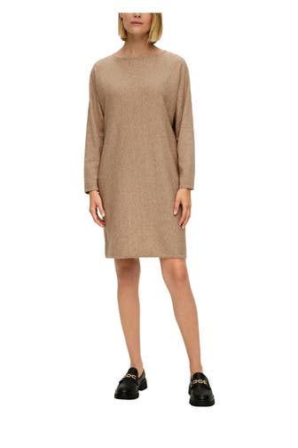 S.OLIVER BLACK LABEL Strickkleid beige