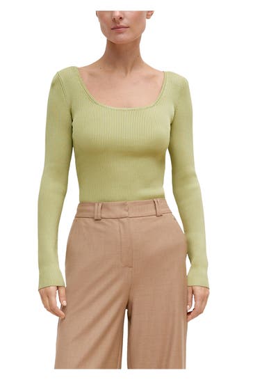 COMMA, Strickshirt apfelgrün