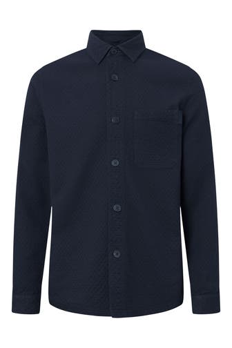 JOOP! Business-Hemd Hemd Harvi in Dunkelblau strukturiert dunkelblau Regular Fit