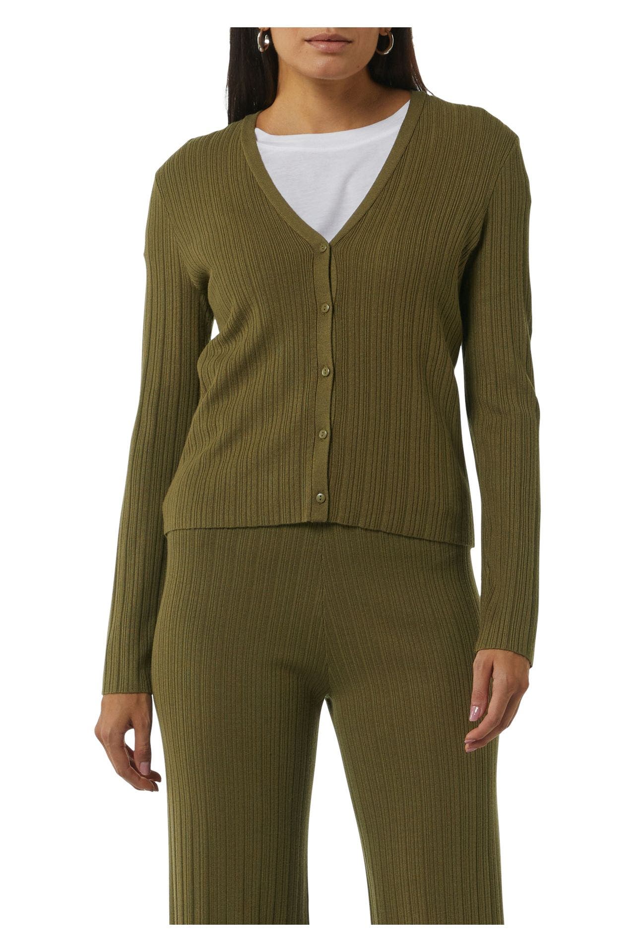 COMMA, Strickjacke oliv, Bild 1