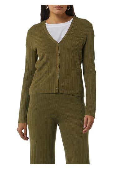 COMMA, Strickjacke oliv