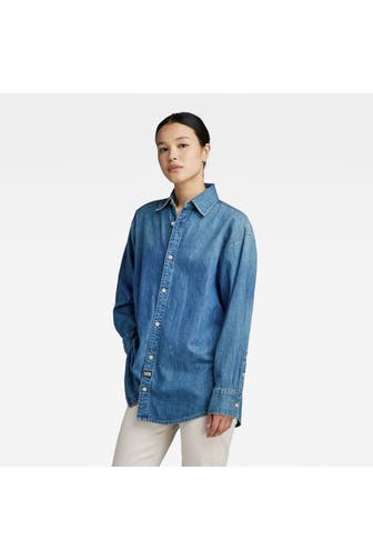 G-STAR Jeansbluse blau
