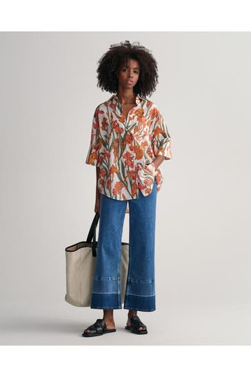 GANT Seidenmix-Bluse floral 