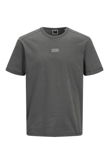JACK & JONES T-Shirt dunkelgrau