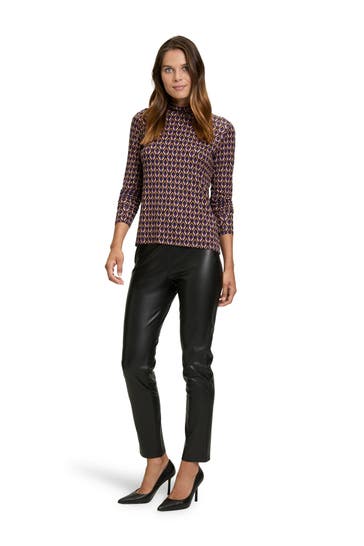 BETTY BARCLAY Rollkragen-Longsleeve gemustert