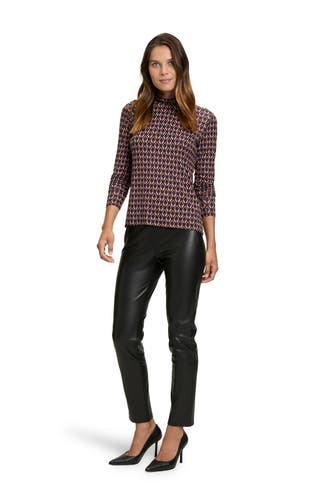 BETTY BARCLAY Rollkragen-Longsleeve gemustert