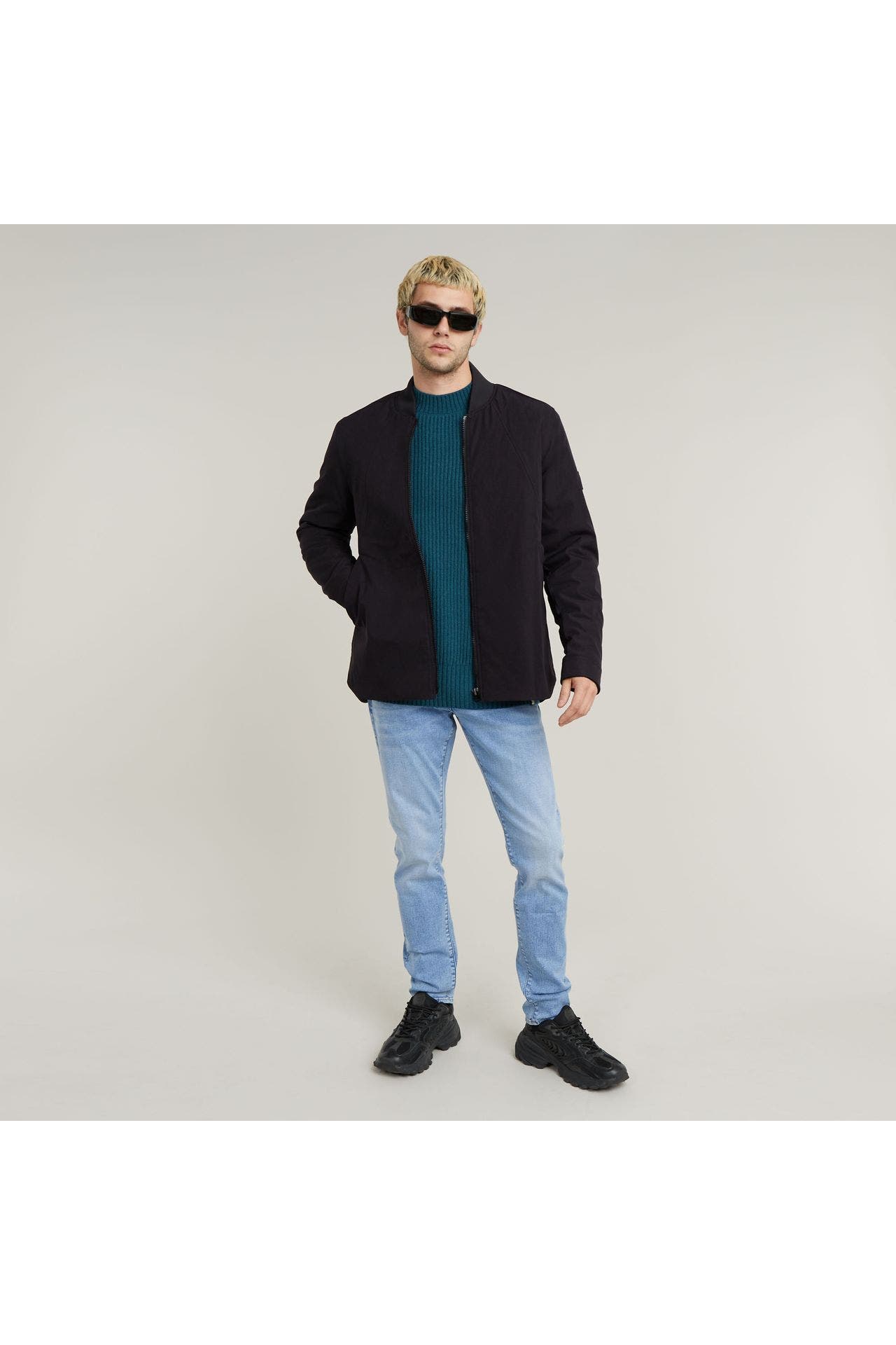 G-STAR Wollmix-Strickpullover petrol, Bild 1