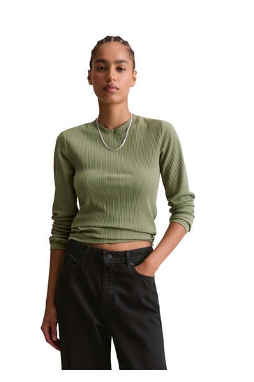 MARC O'POLO DENIM Longsleeve salbeigrün