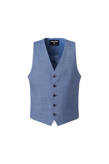 STRELLSON Anzugweste graublau