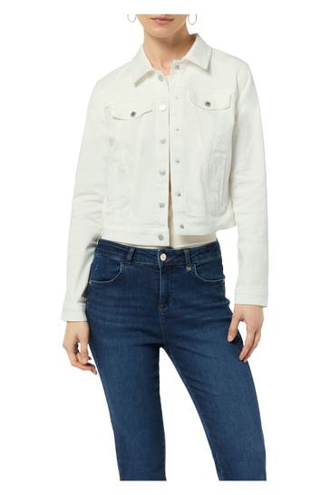 COMMA, Jeansjacke weiß