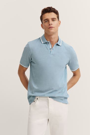 BUGATTI Polo-Shirt hellblau