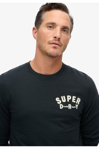 SUPERDRY Langarmshirt schwarz