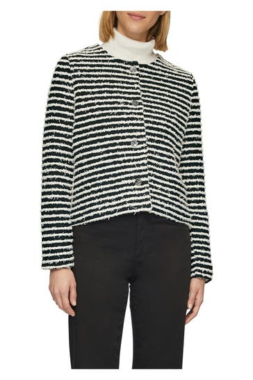 S.OLIVER BLACK LABEL Übergangsjacke gestreift