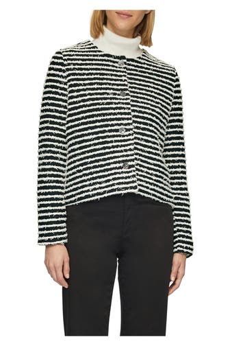 S.OLIVER BLACK LABEL Übergangsjacke gestreift