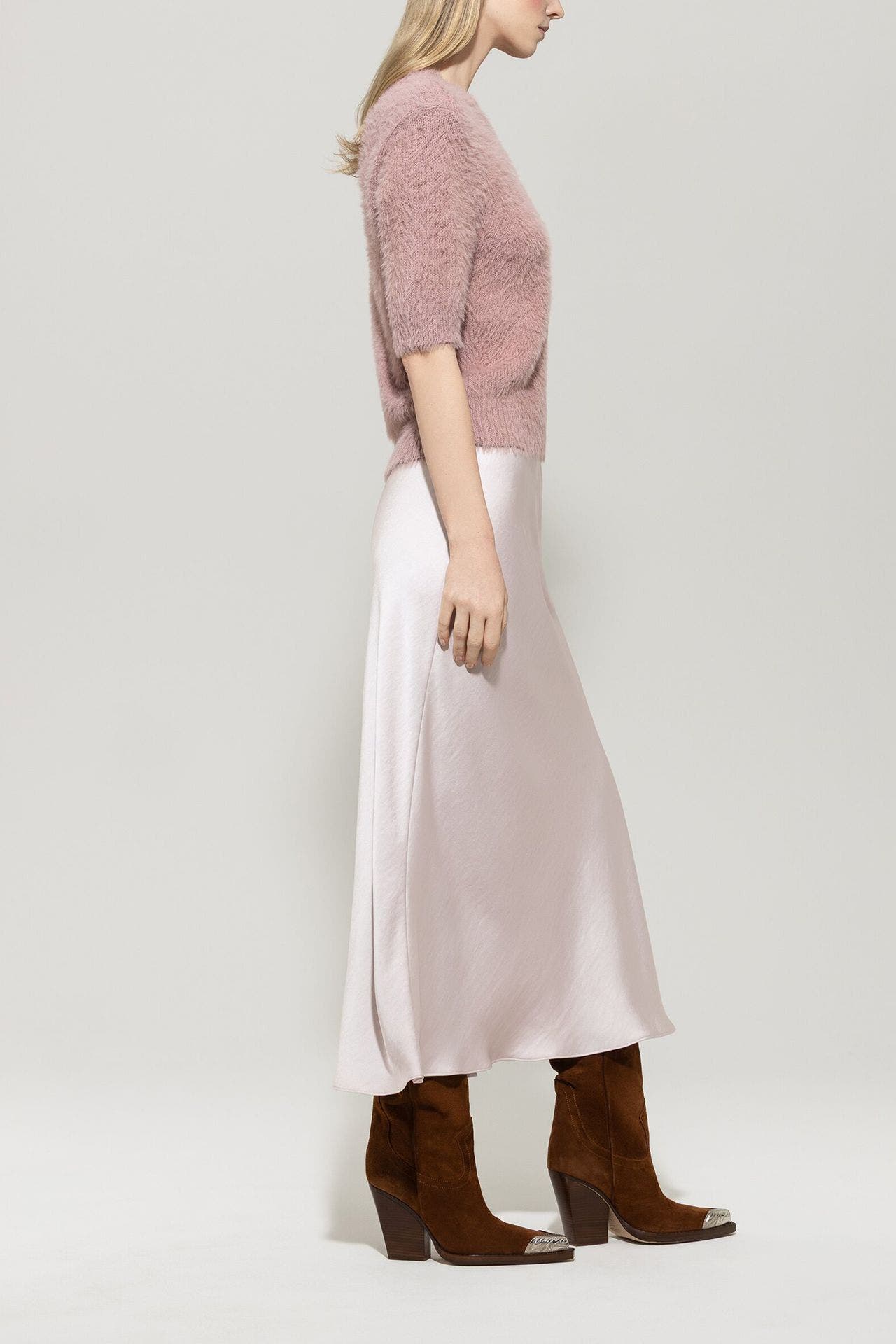 LUISA CERANO Midirock rosé, Bild 1