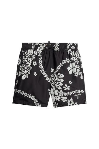 SUPERDRY Badeshorts floral