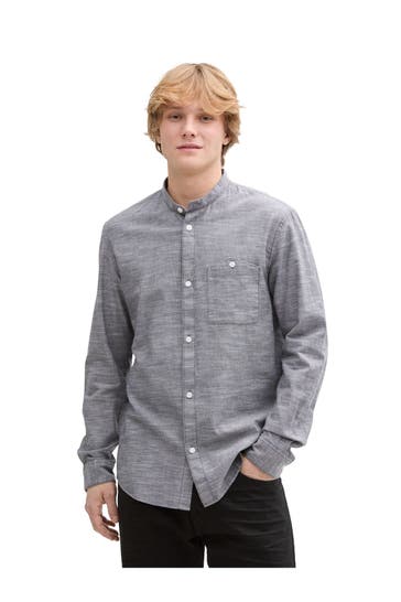 TOM TAILOR Casual-Hemd grau