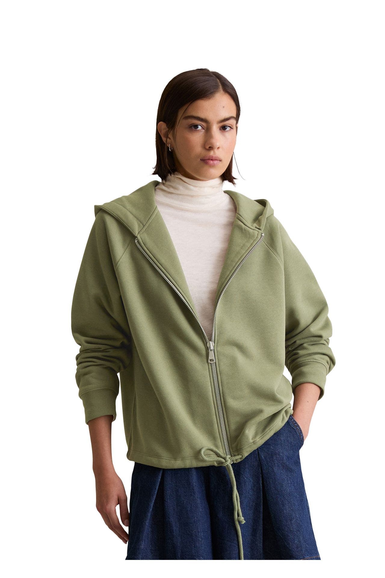 MARC O'POLO DENIM Sweatjacke grün, Bild 1