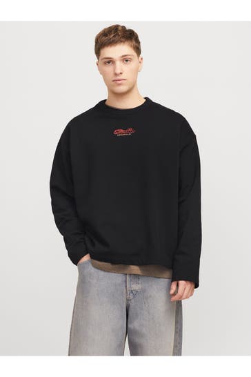 JACK & JONES Sweatshirt schwarz
