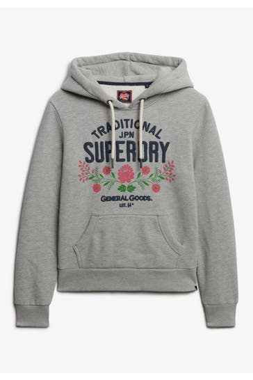 SUPERDRY Hoodie grau
