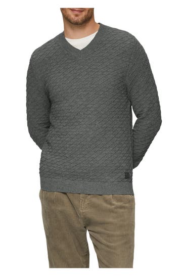S.OLIVER Strickpullover grau