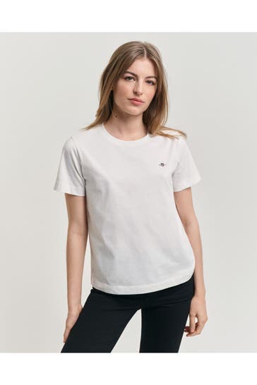 GANT T-Shirt weiß
