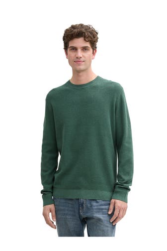 TOM TAILOR Strickpullover grün