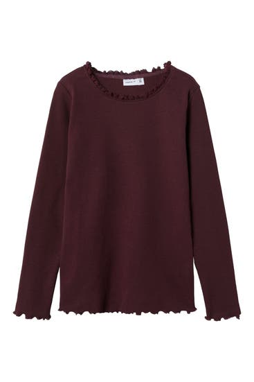NAME IT - Longsleeve aubergine