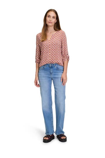 CARTOON Blusenshirt gemustert 