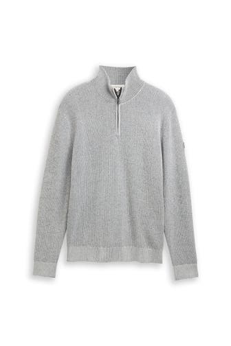TOM TAILOR Strick-Troyer hellgrau