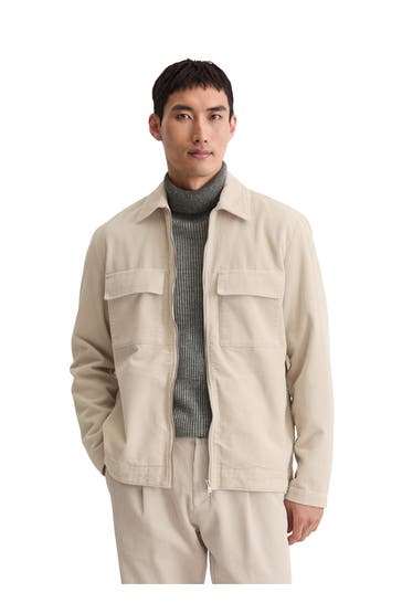 MARC O'POLO Kord-Overshirt greige