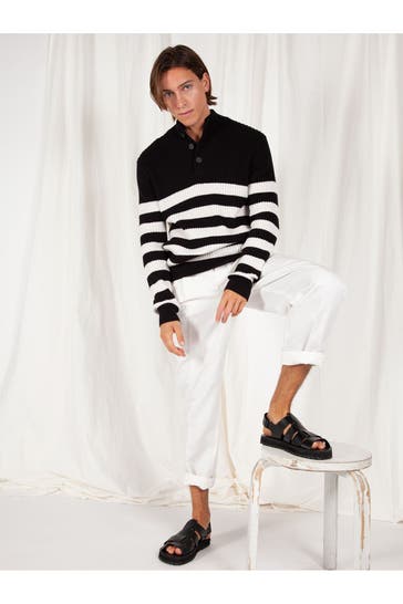 FTC Kaschmir-Stricktroyer gestreift