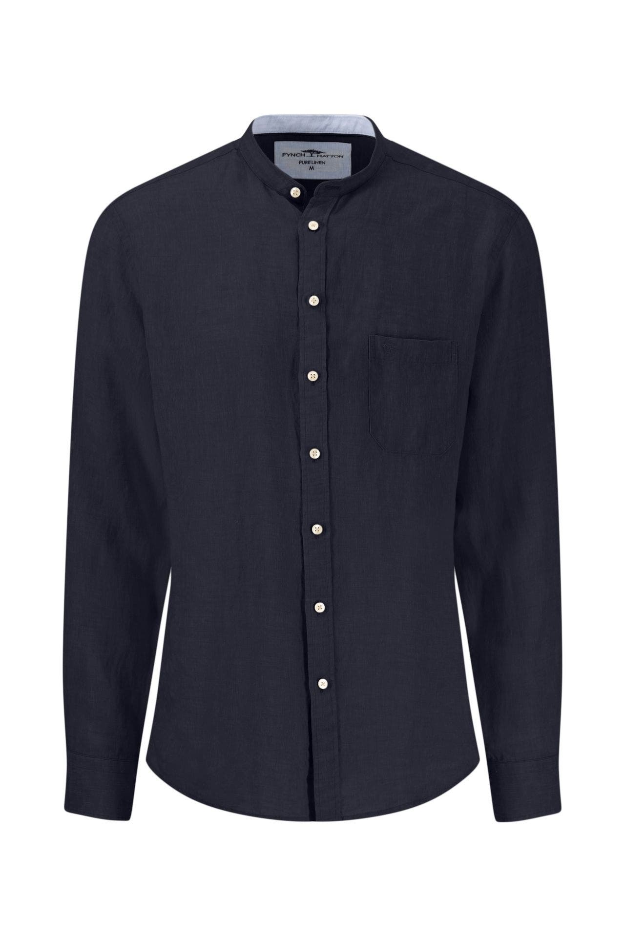 FYNCH-HATTON Leinenhemd nachtblau Slim Fit, Bild 1