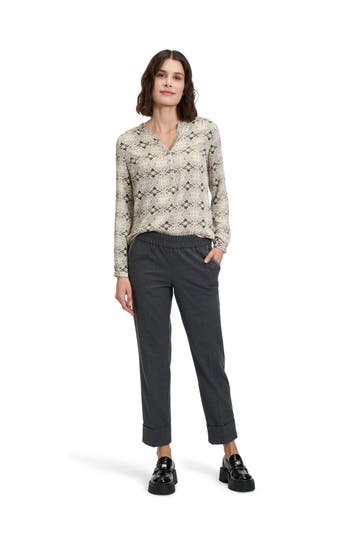 CARTOON Blusenshirt gemustert 