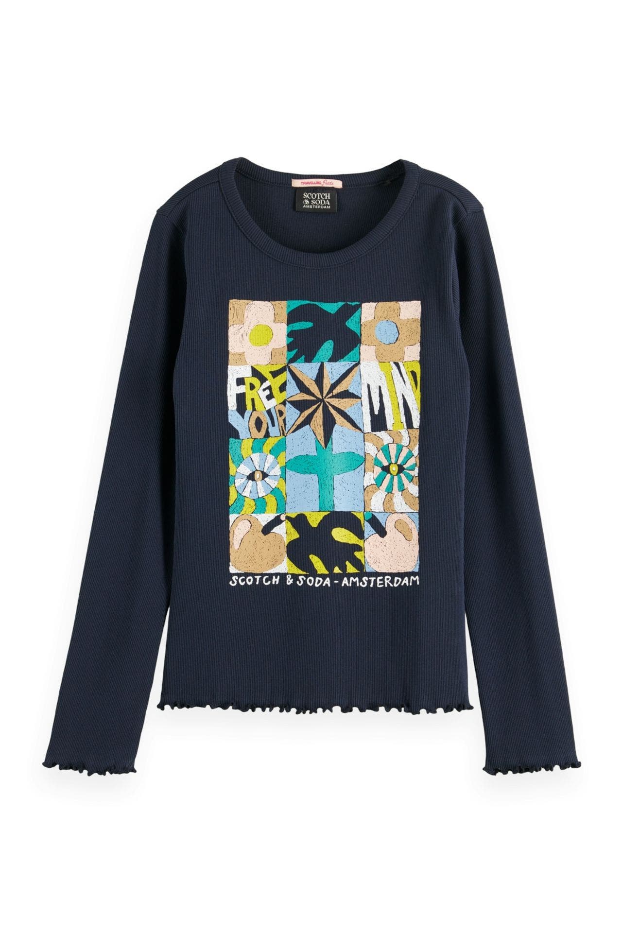 SCOTCH & SODA Langarmshirt navy, Bild 1