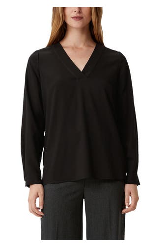 COMMA, Casual-Bluse schwarz