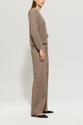 LUISA CERANO Stoffhose braun