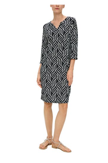 S.OLIVER BLACK LABEL Kleid gemustert