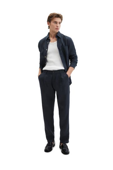 MARC O'POLO Leinenhose 'Osby' navy