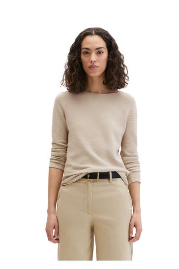 MARC O'POLO Strickpullover beige