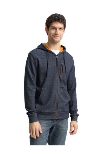 TOM TAILOR Sweatjacke graublau