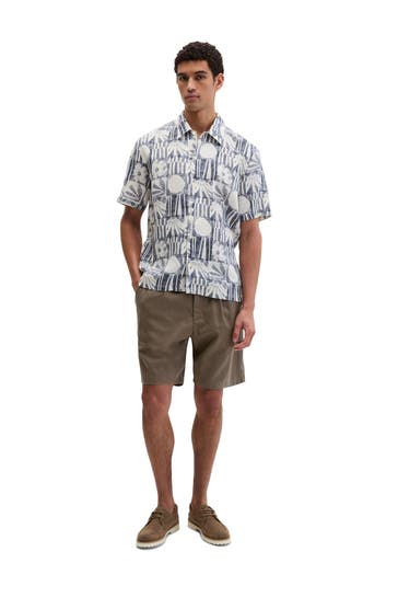 MARC O'POLO Kurzarmhemd gemustert