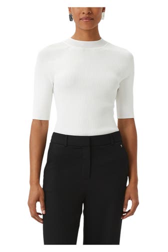 COMMA, Strickshirt weiß