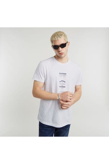 G-STAR T-Shirt weiß