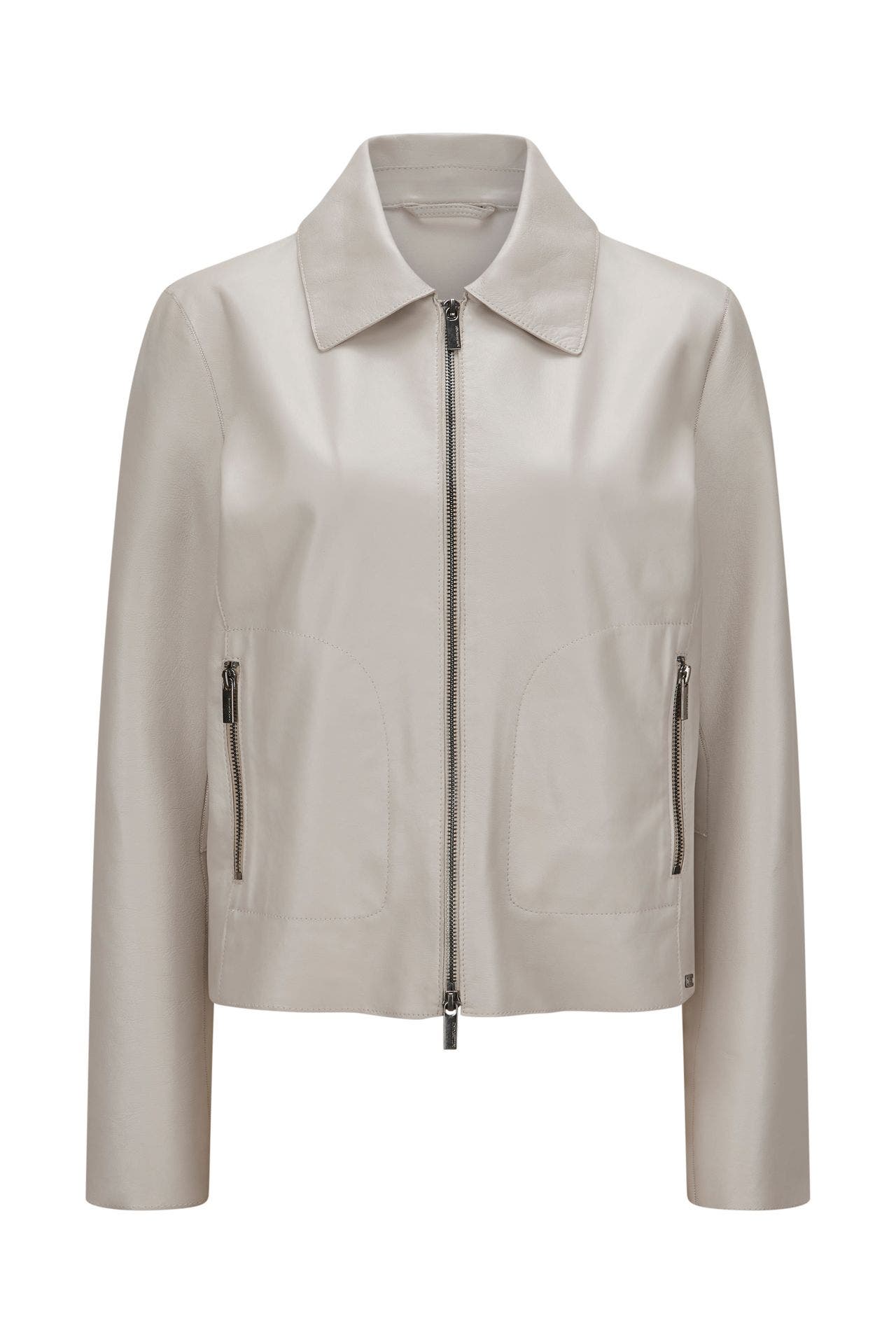 MILESTONE Lederjacke 'Nylah' greige, Bild 1