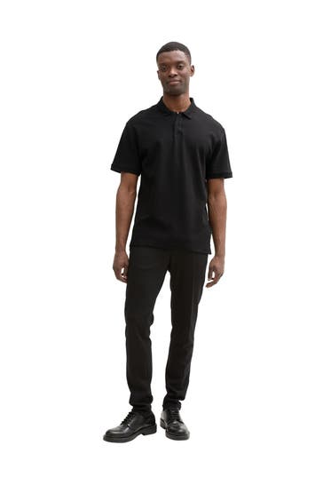 TOM TAILOR Polo-Shirt schwarz