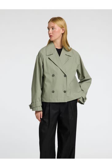 SELECTED Trenchjacke graugrün