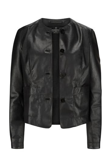 MILESTONE Lederjacke 'Jessie' schwarz