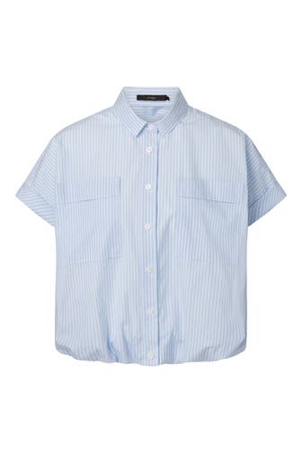 WINDSOR. Business-Bluse Bluse hellblau/weiß gestreift