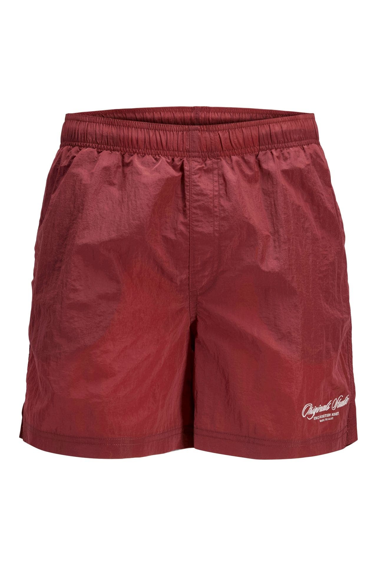 JACK & JONES Shorts 'Jpstmaui Crinkle' dunkelrot, Bild 1